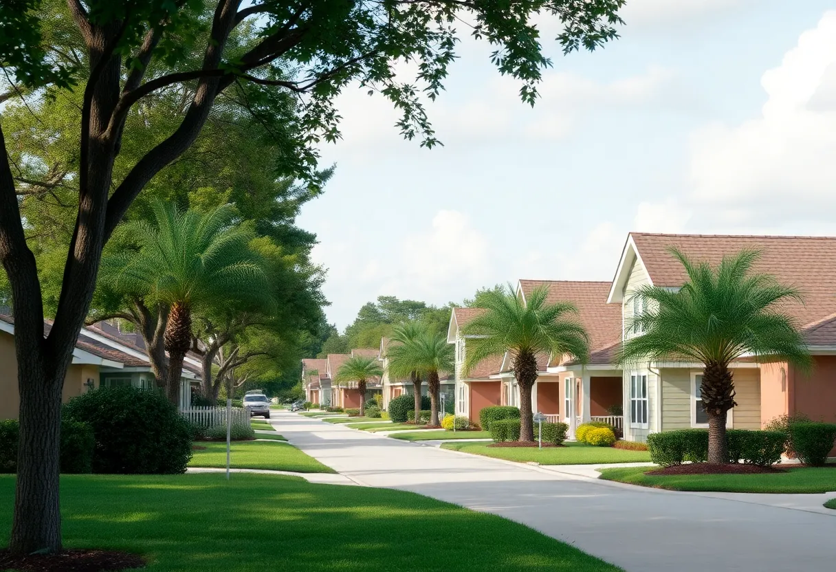 Neighborhood in Orlando showcasing a supportive community