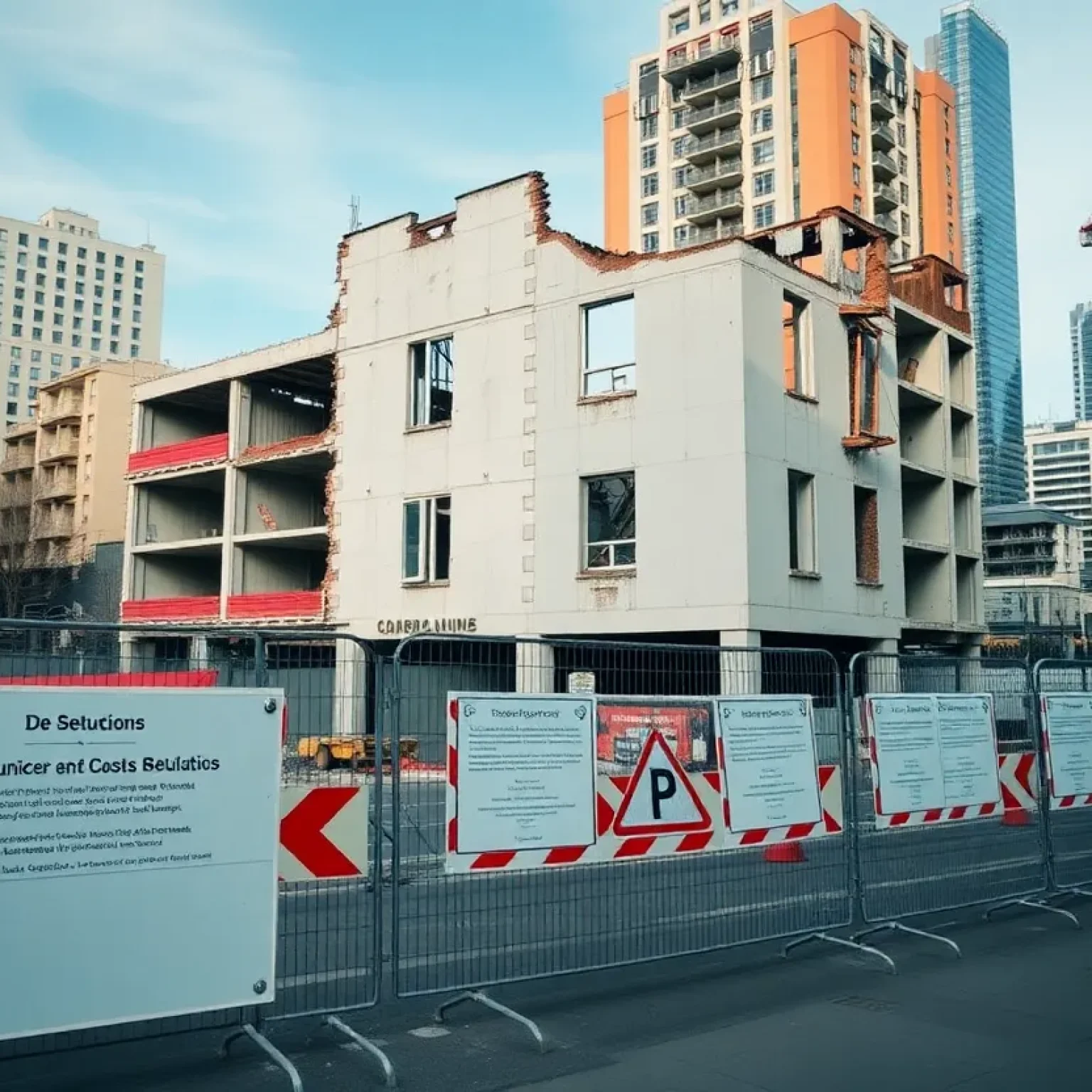 Construction site of a demolished restaurant in Orlando