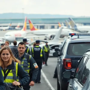 Traffic congestion at Orlando International Airport