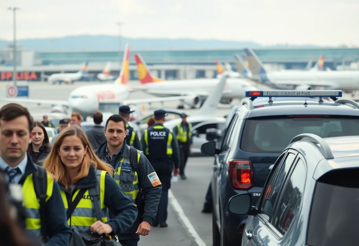 Traffic congestion at Orlando International Airport
