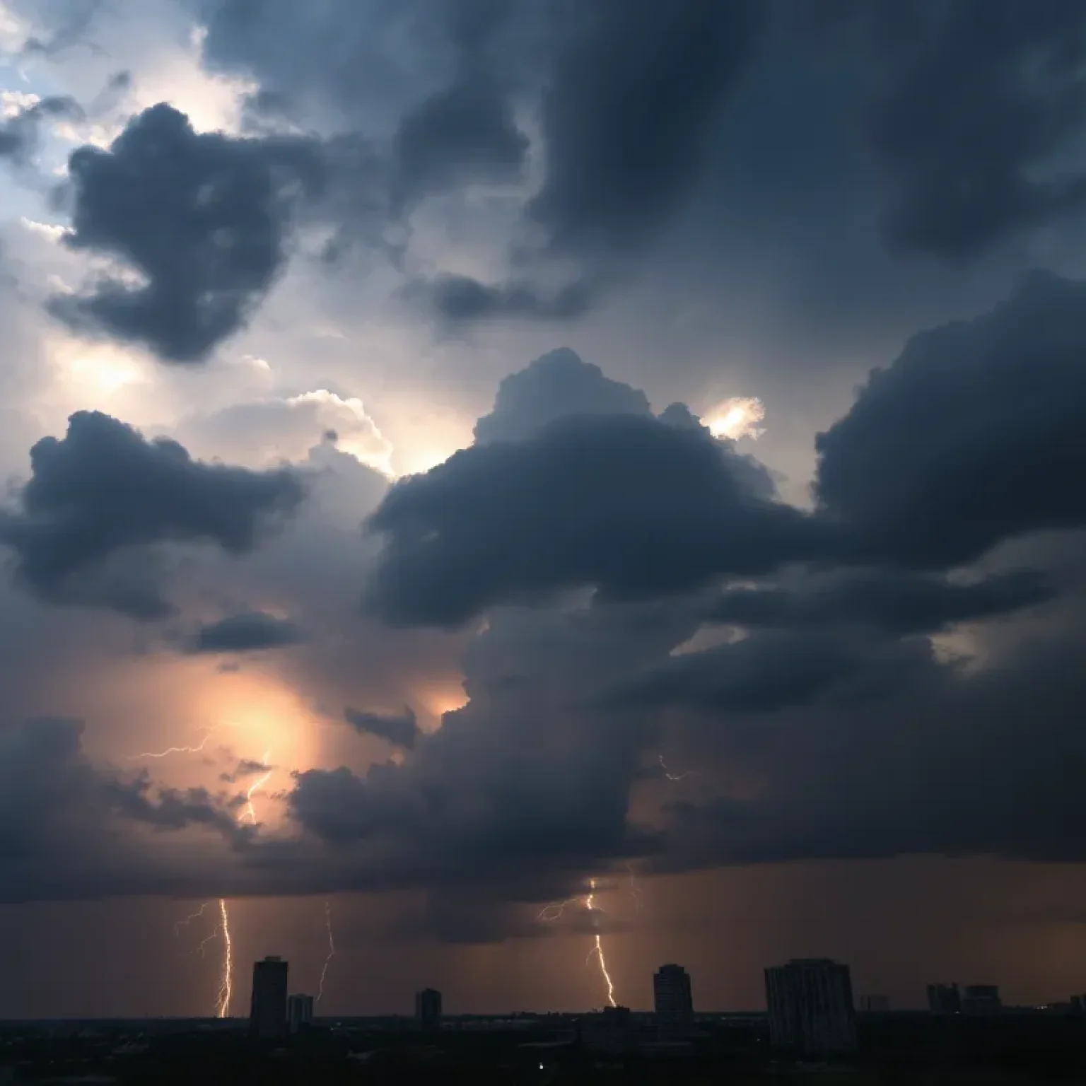 Storm clouds over Orlando, Florida