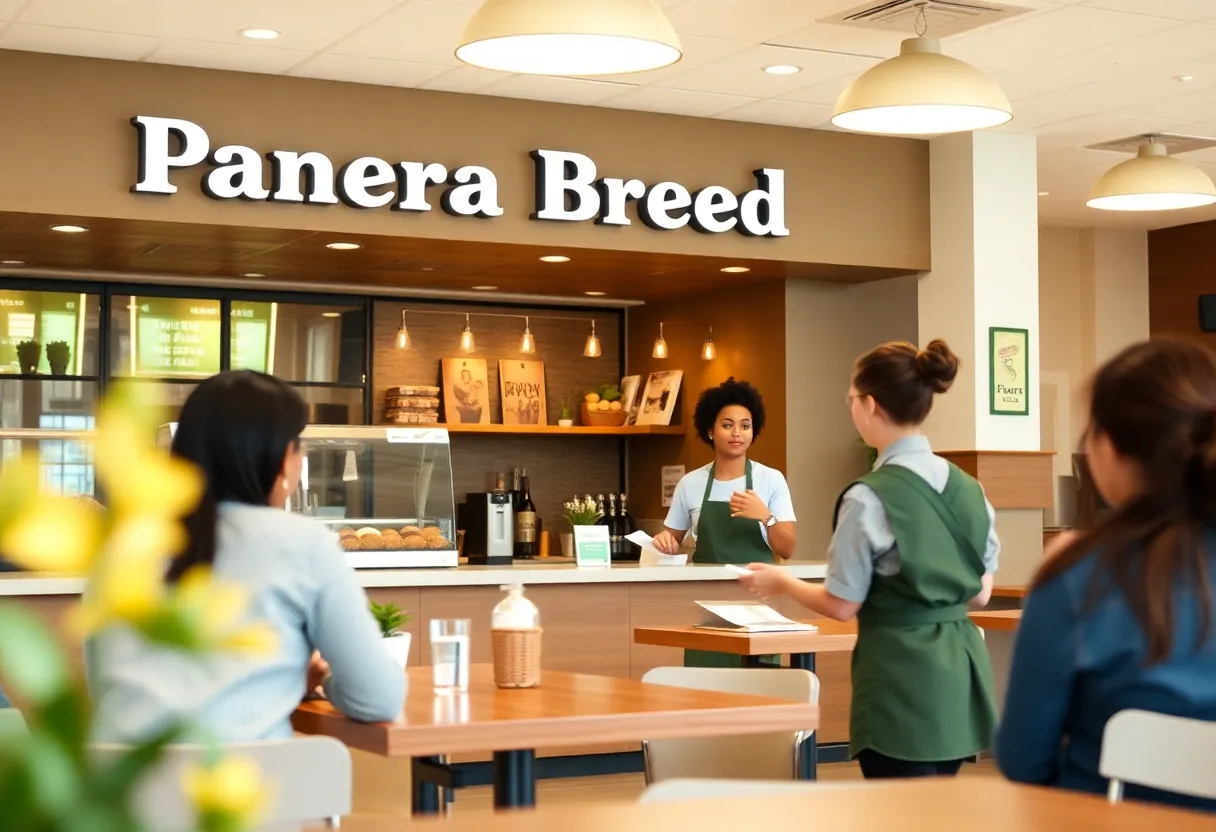 Training session at Panera Bread cafe