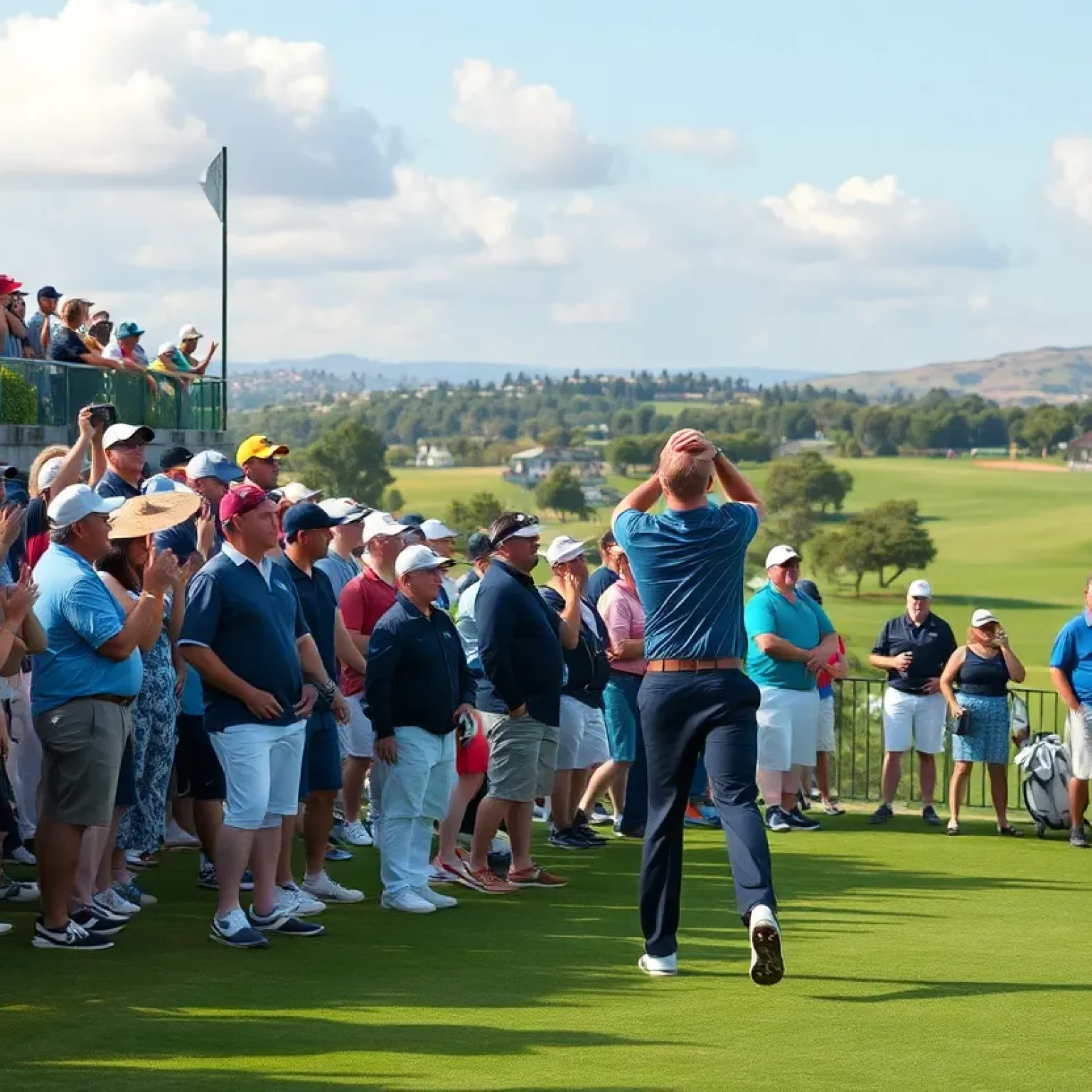 Golf tournament scene at the PNC Championship in Orlando.