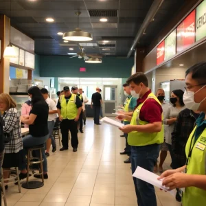 Health inspection at a restaurant in Central Florida