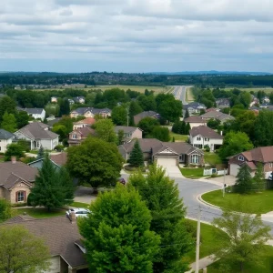 Neighborhood facing proposed toll road construction