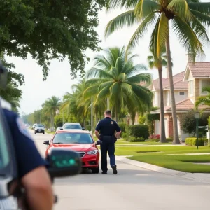 Police patrols in South Florida neighborhoods