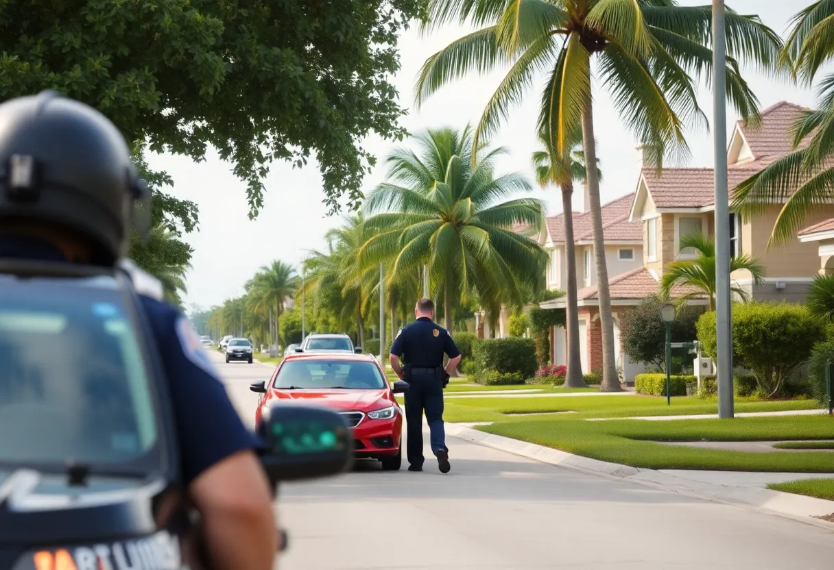 Police patrols in South Florida neighborhoods