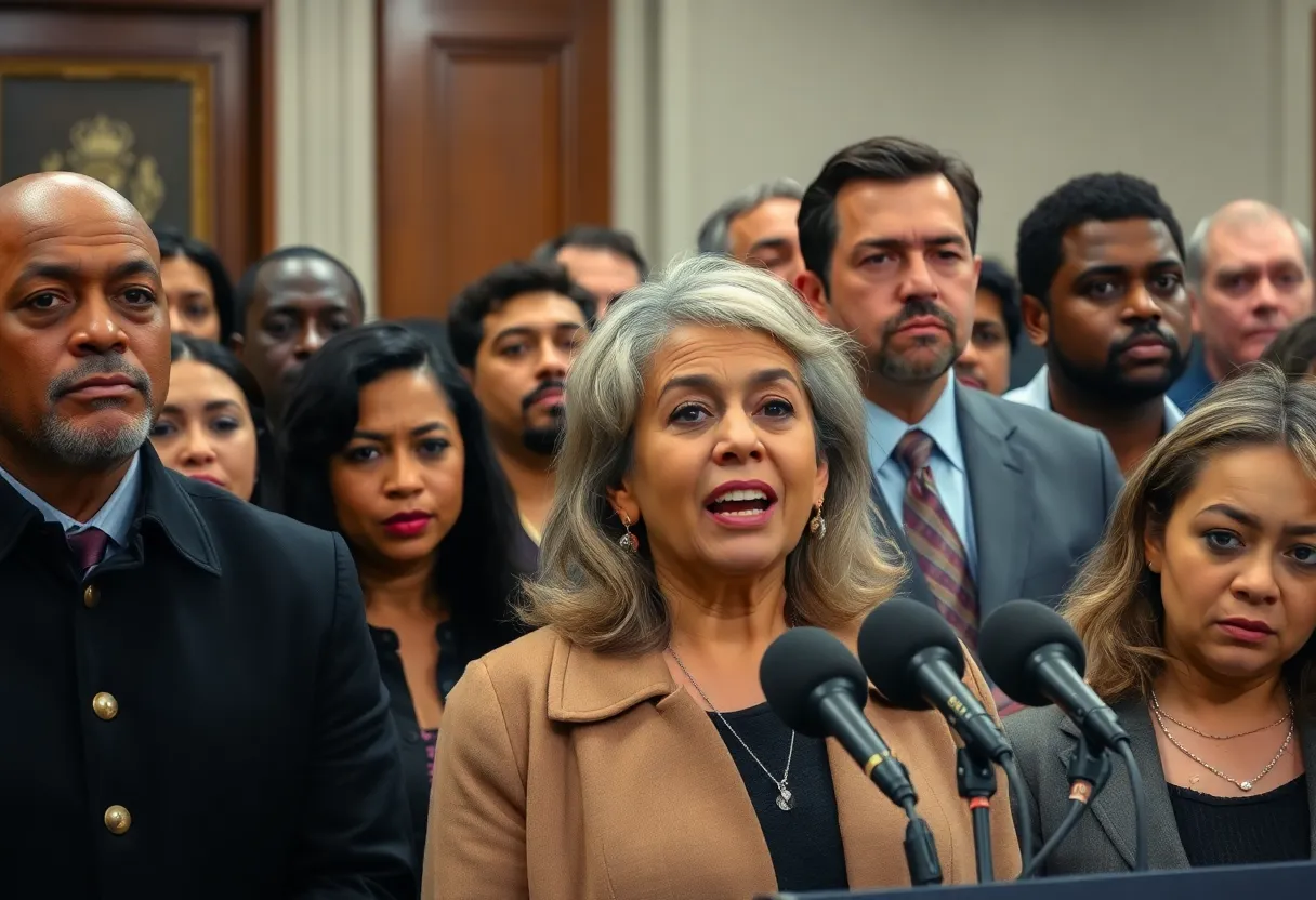 Tensions at DHS Press Conference