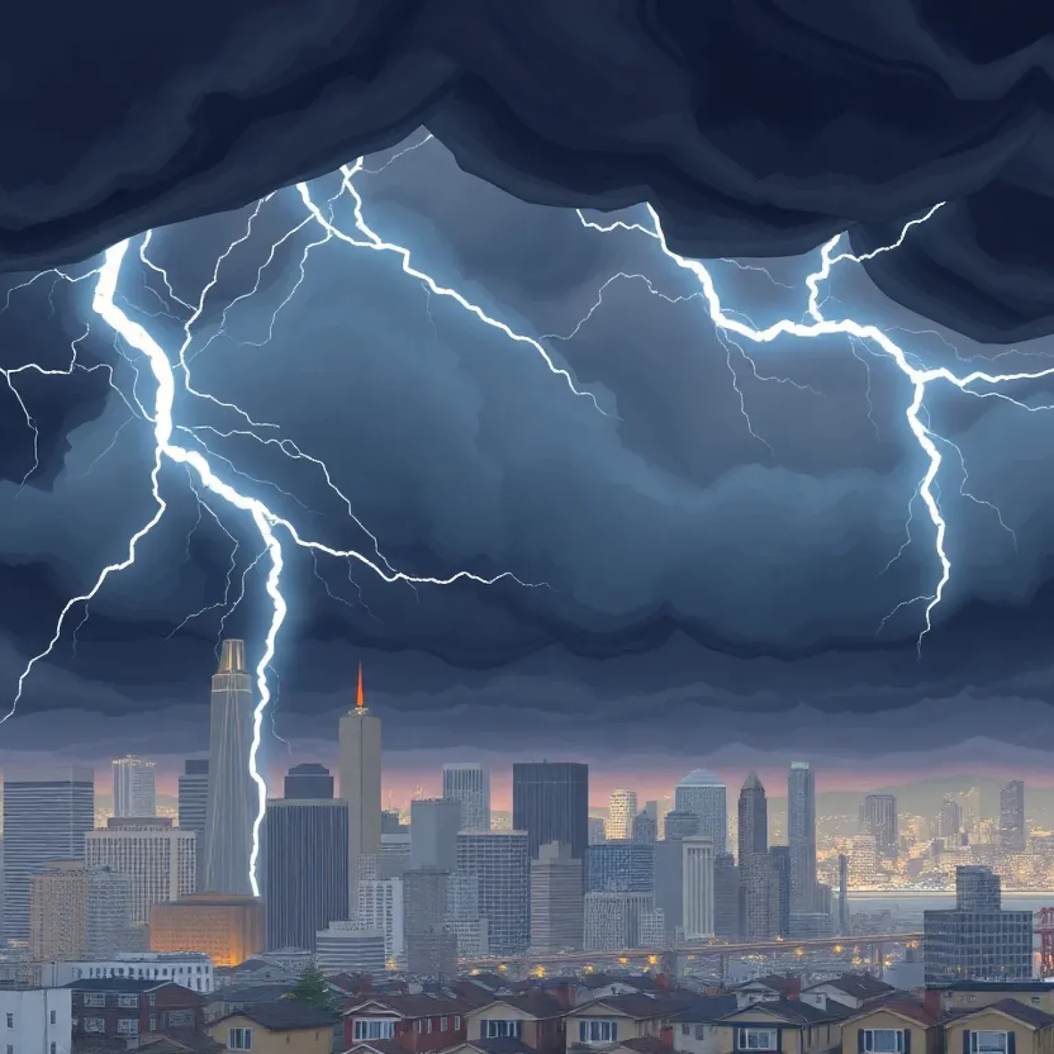 Historic Tornado Warning in San Francisco