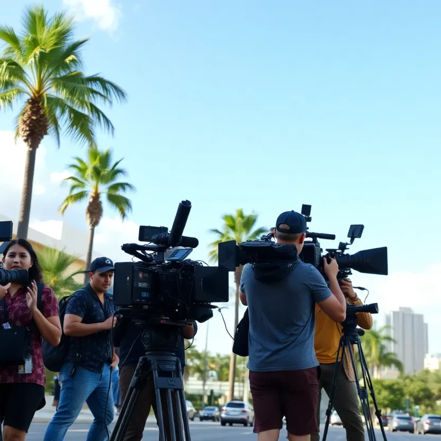 UCF students engaged in film production in Orlando