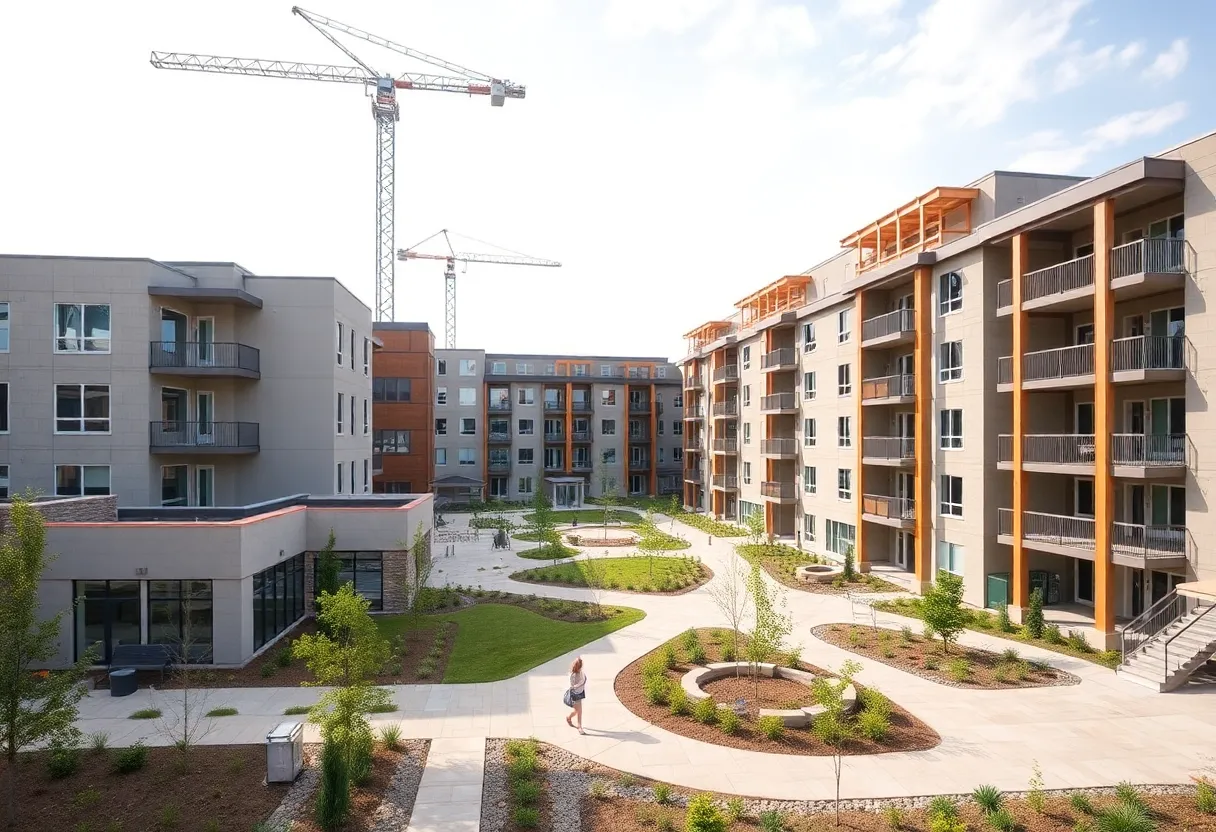 Construction of the Vibe student housing project near UCF