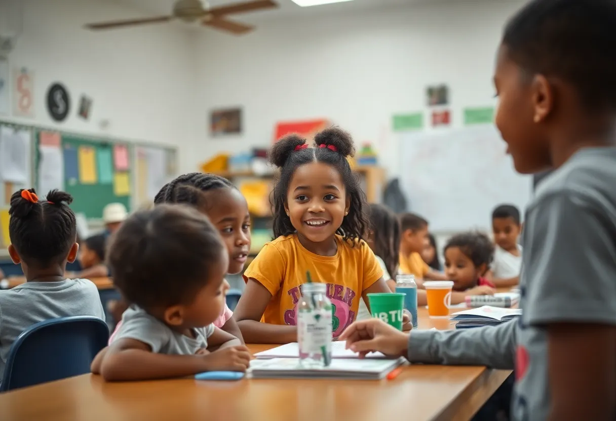 Children participating in an after-school program in Central Florida