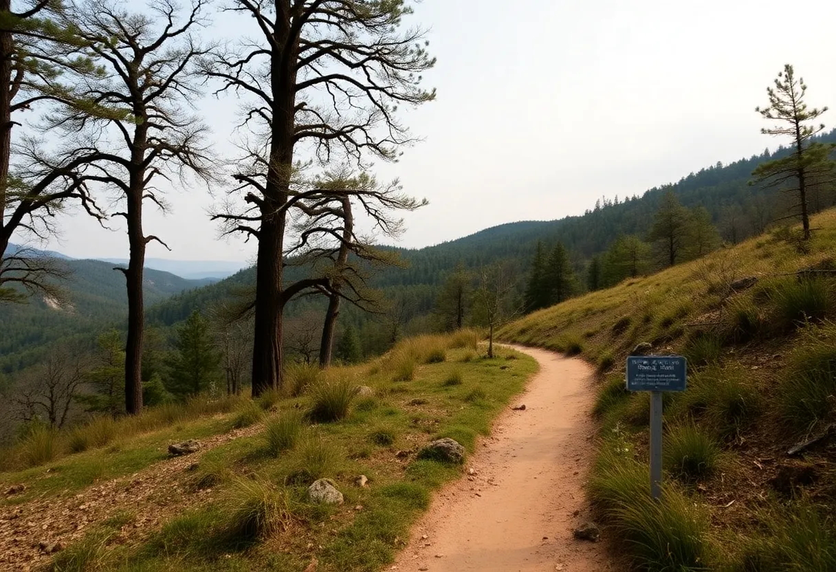 Arkansas State Park Hiking Trail