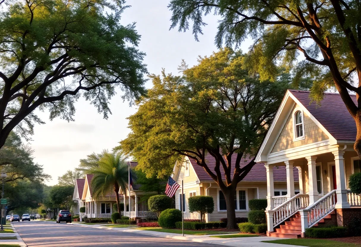 View of College Park neighborhood showcasing homes and community atmosphere
