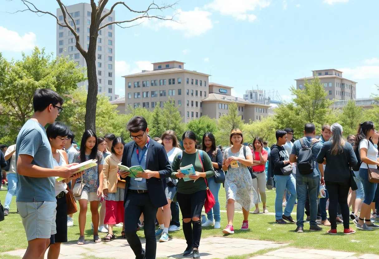 Community members participating in various events in Orlando Florida