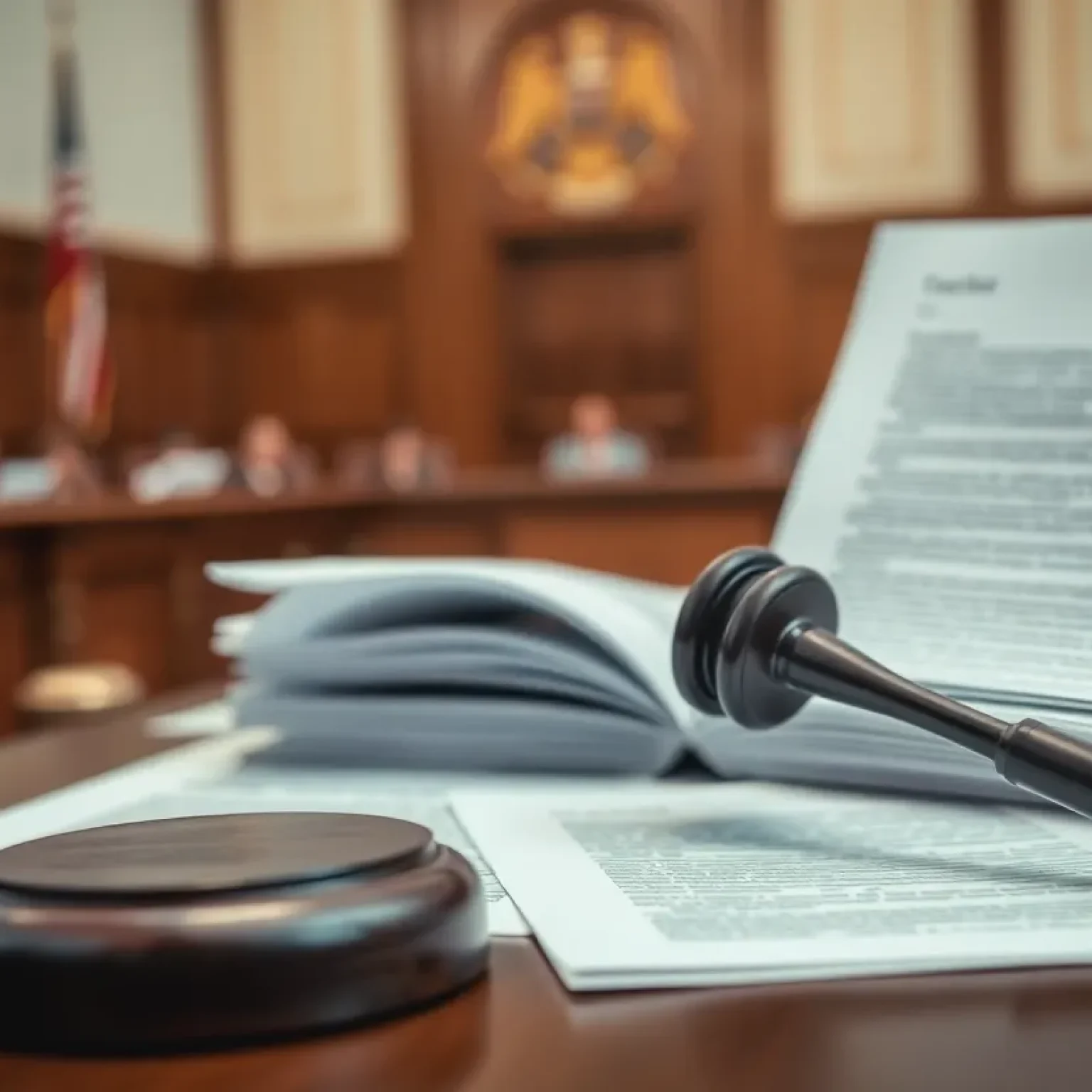 Courtroom Legal Scene