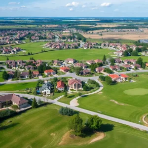 A picturesque view of the Dr. Phillips community featuring luxury homes and green spaces.