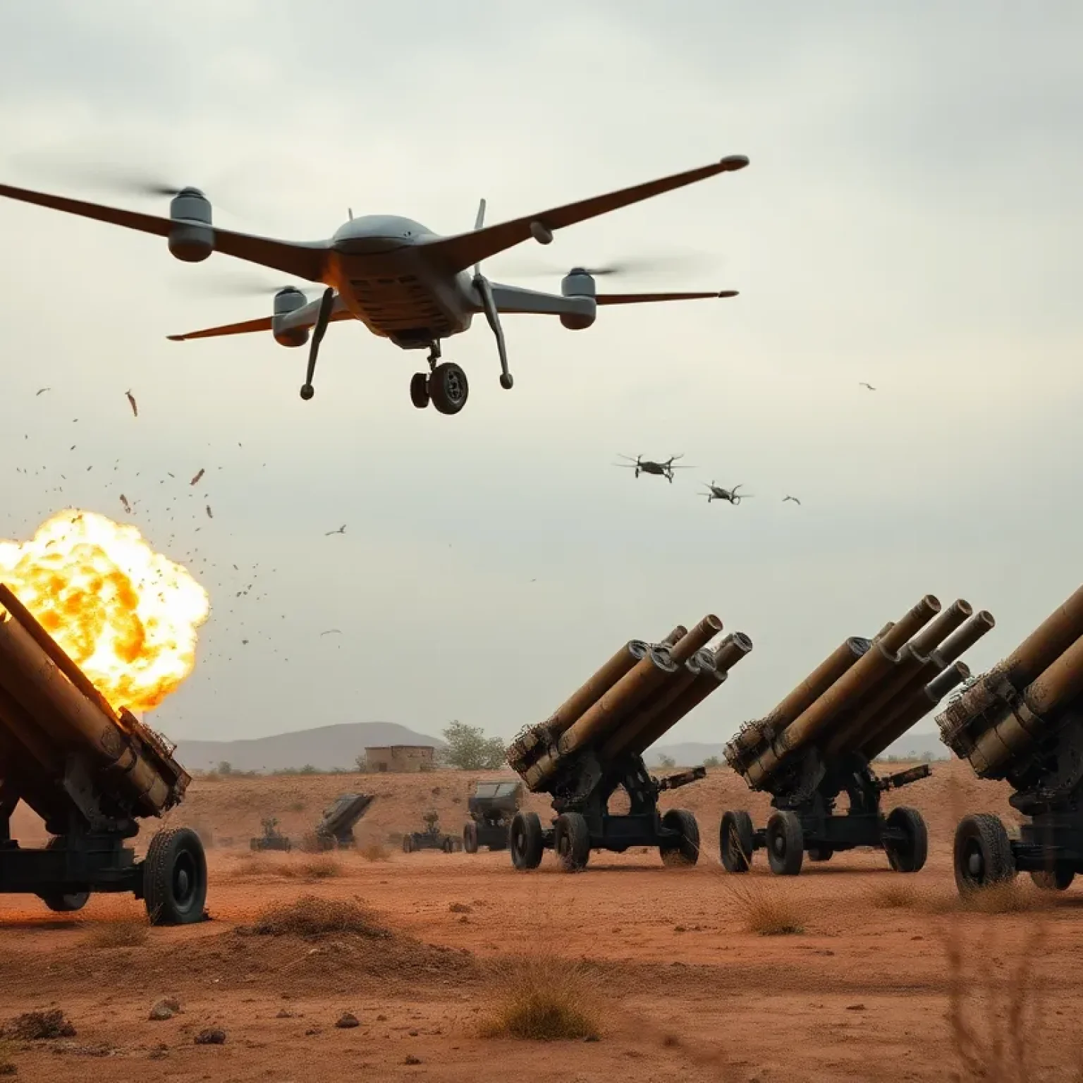 Drone Strikes on North Korean Rocket Systems
