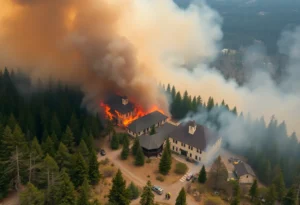 Wildfire at Grand Canyon Lodge