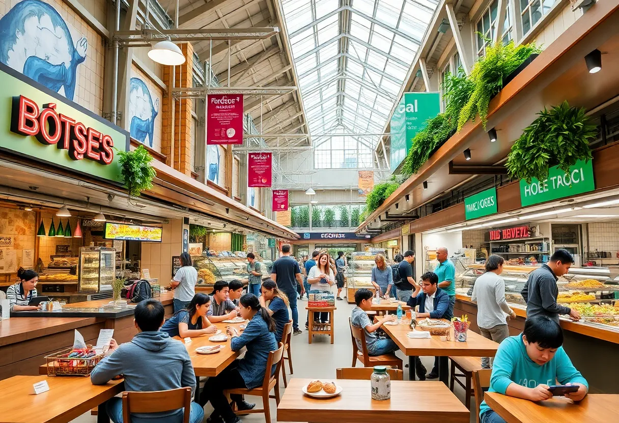 Exterior view of The Great Southern Box Food Hall in Orlando
