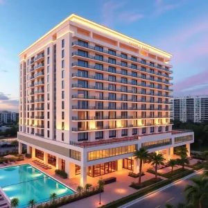 Rendering of the new InterContinental Hotel in Orlando