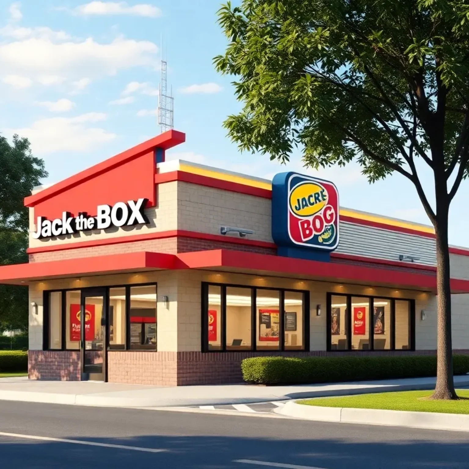 Rendering of the new Jack in the Box restaurant in Orlando