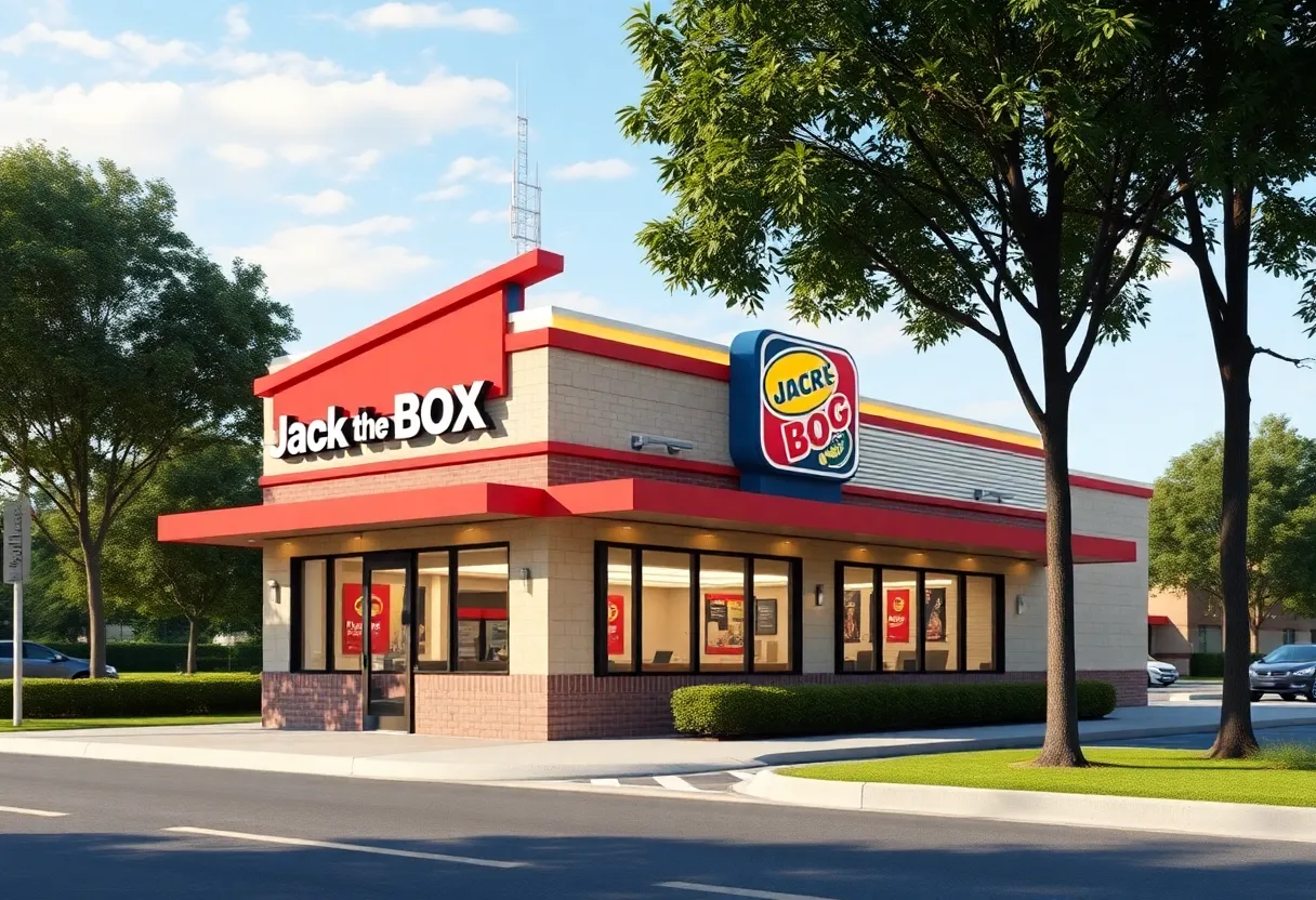 Rendering of the new Jack in the Box restaurant in Orlando