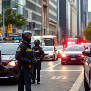 Law enforcement officers conducting an operation in Orlando