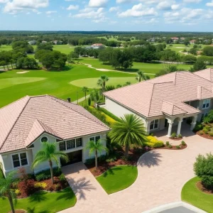 Luxury homes in the Golden Oak community at Disney World
