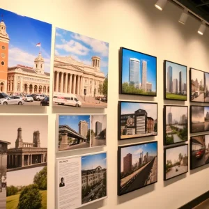 Photography display at Orlando's 150th anniversary art exhibition