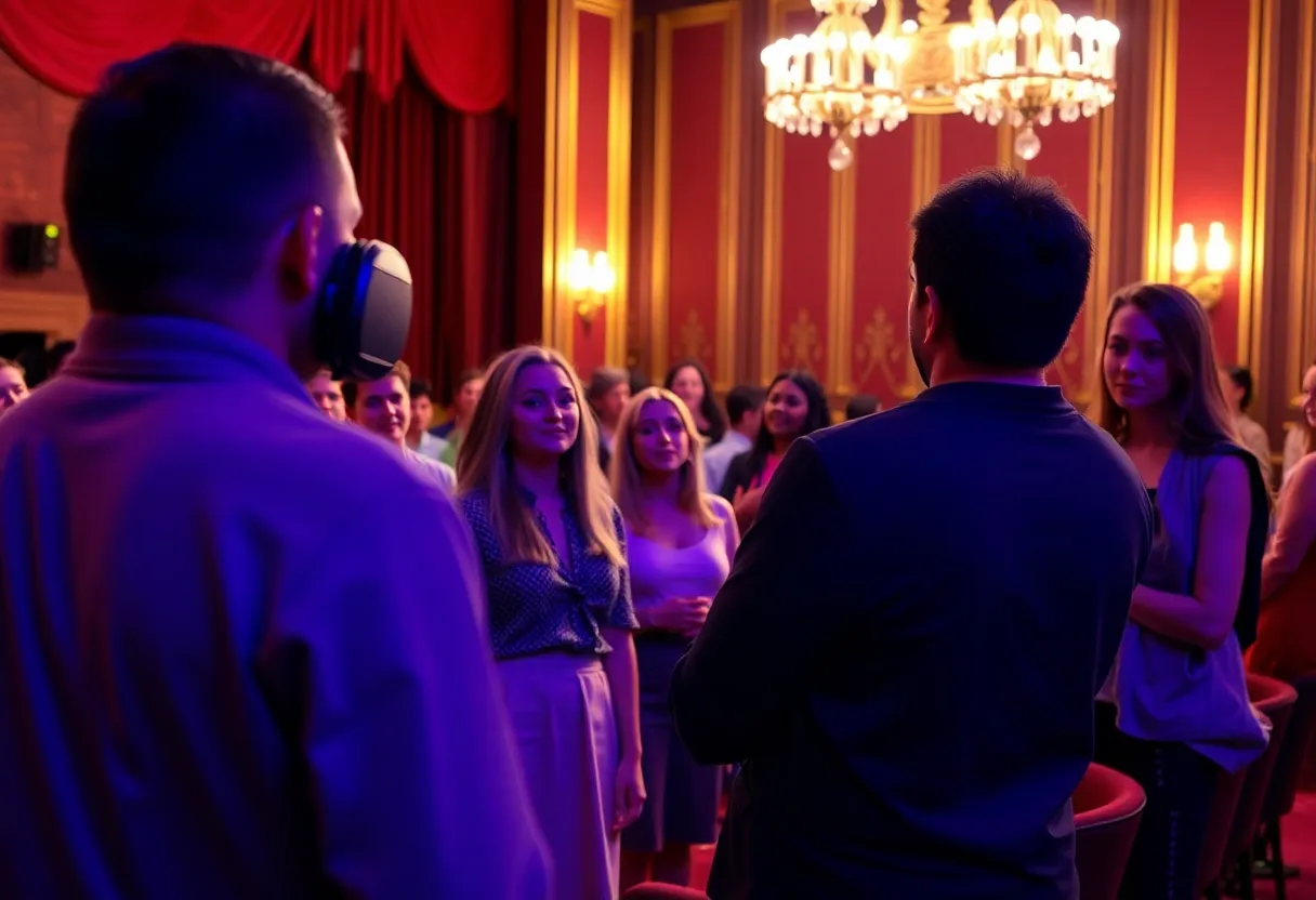 Aspiring actors at an Orlando casting call