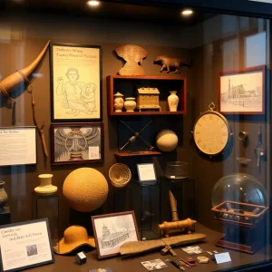 Historical artifacts from the Orlando Collected exhibit