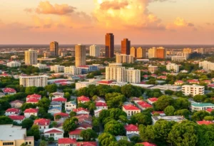 Aerial view of Orlando showcasing its skyline and neighborhoods