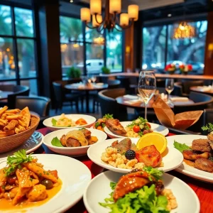A plate featuring elegantly arranged gourmet dishes.