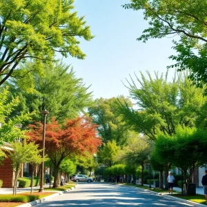Residents enjoying the shade of street trees in Orlando