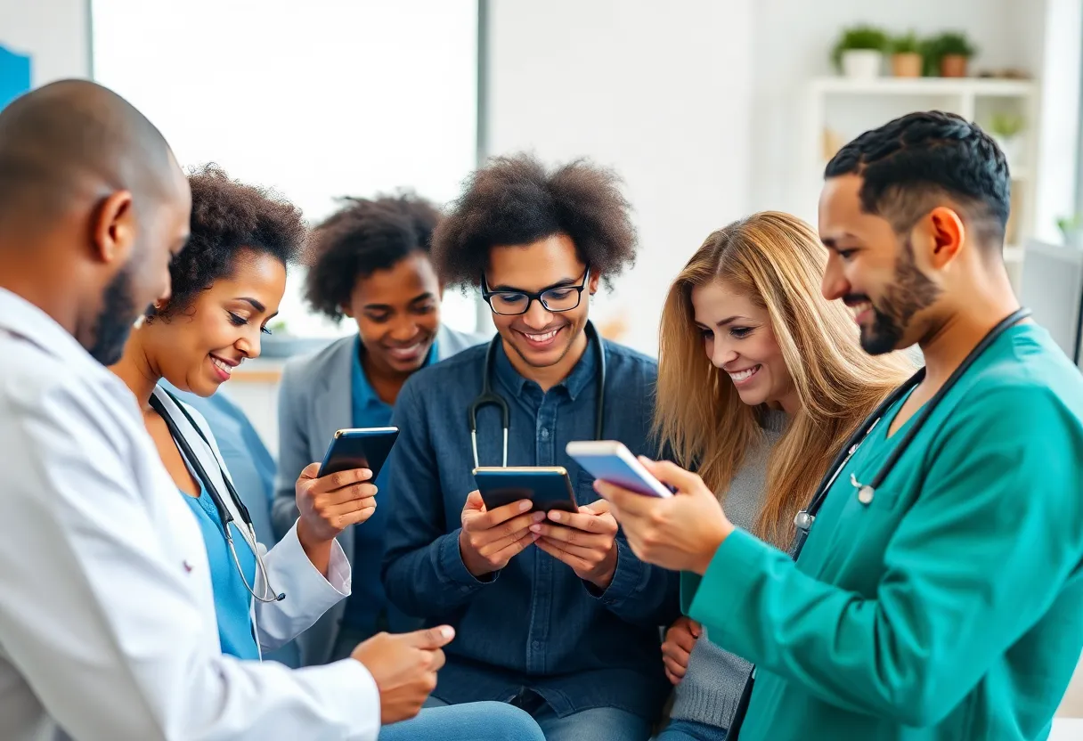 Patients accessing Orlando Health MyChart portal on various devices