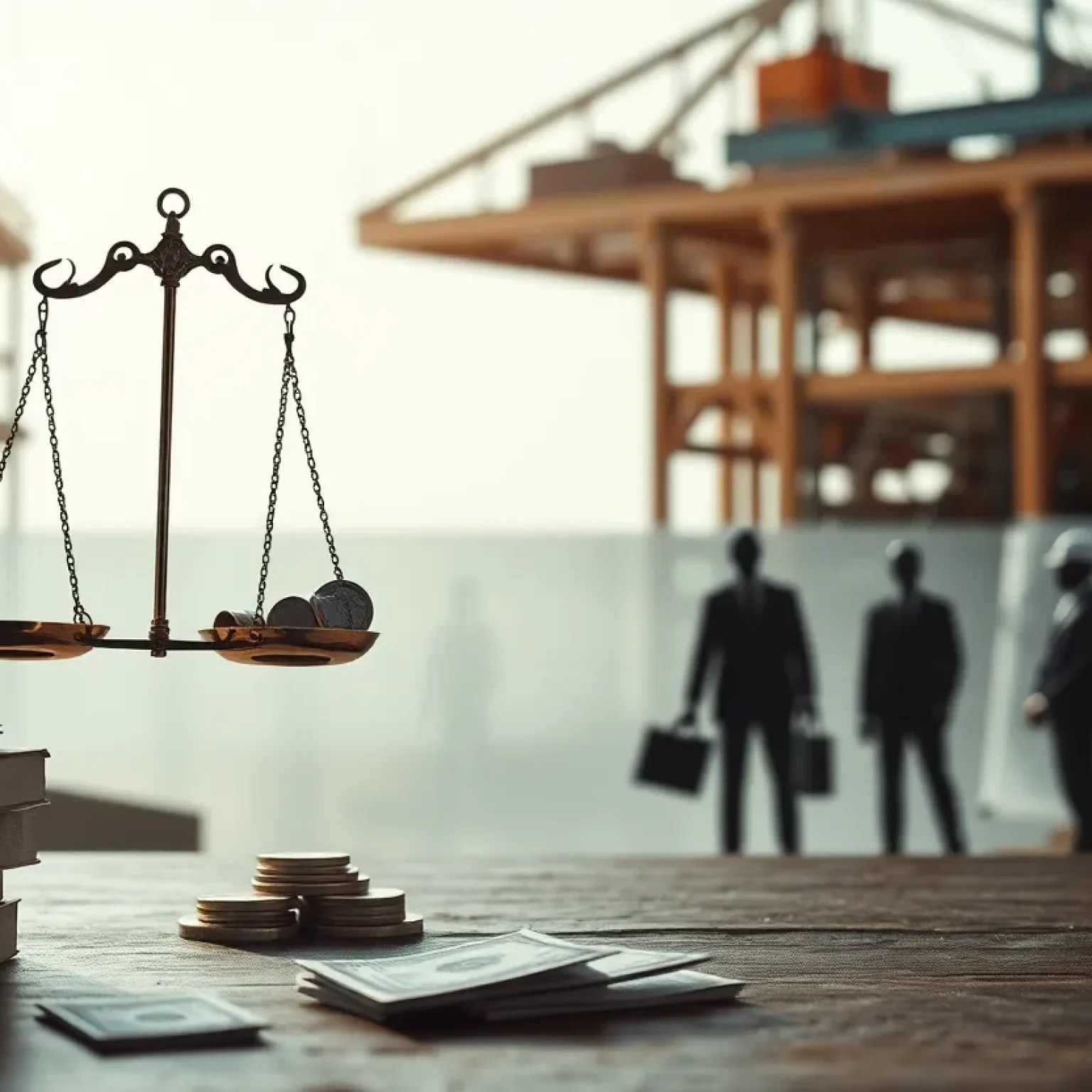 Illustration of financial fraud in construction