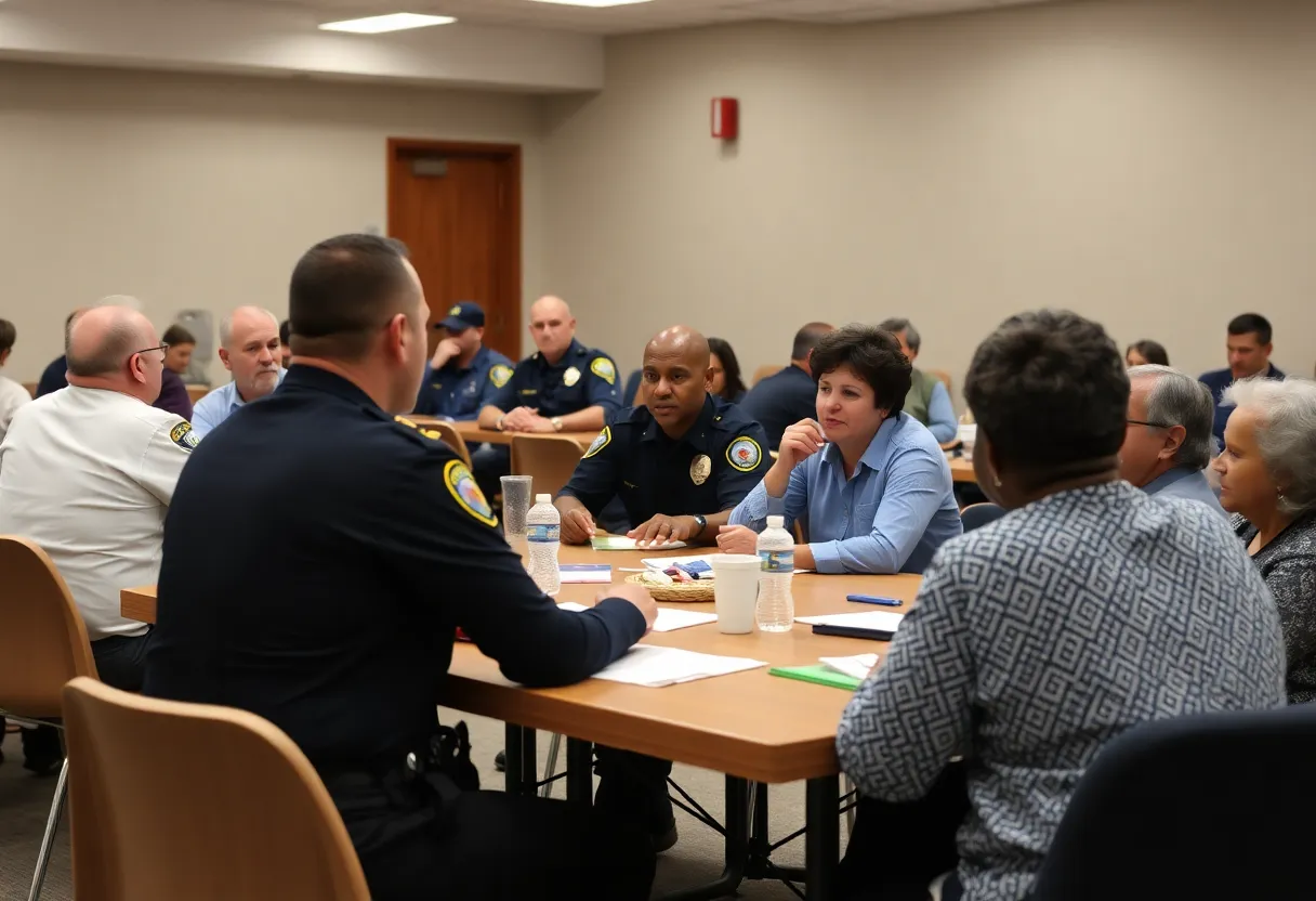 Orlando Police Department town hall meeting with community members