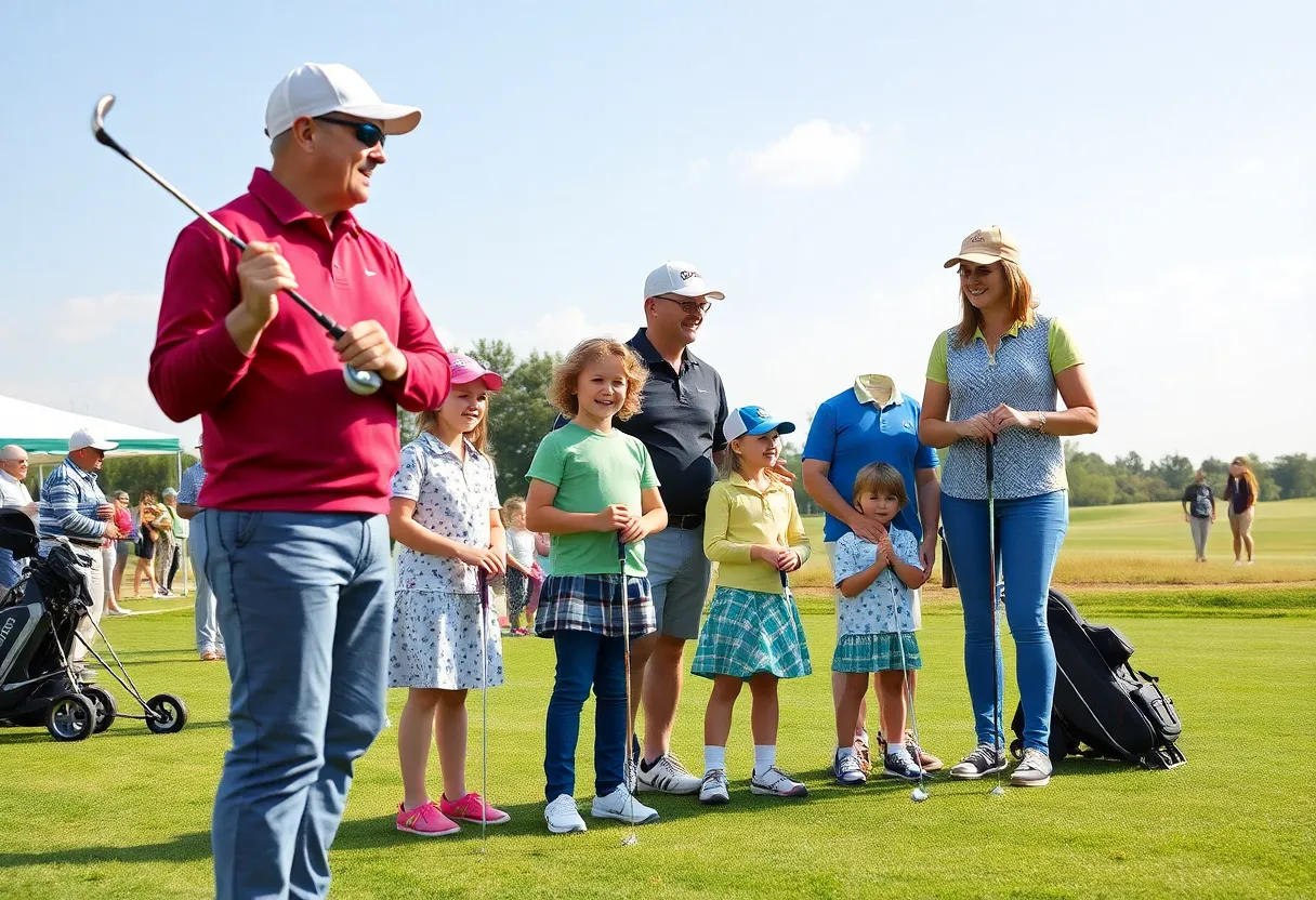 Families enjoying the PNC Championship at Ritz-Carlton Golf Club
