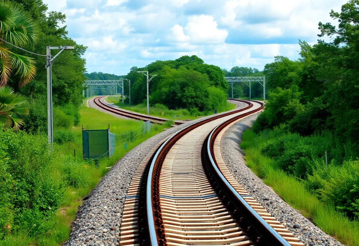 Imaginary depiction of SunRail in Central Florida with expanded weekend service.
