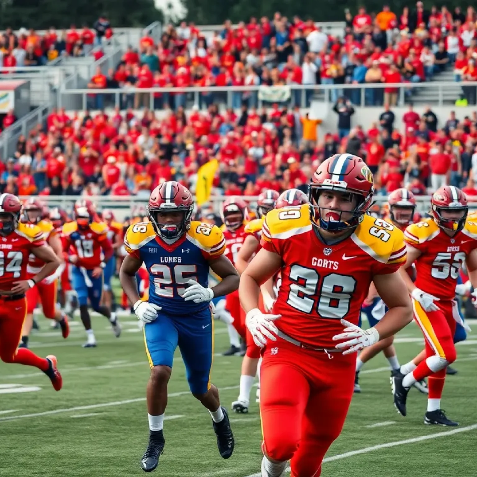 UCF Knights football team playing during a game