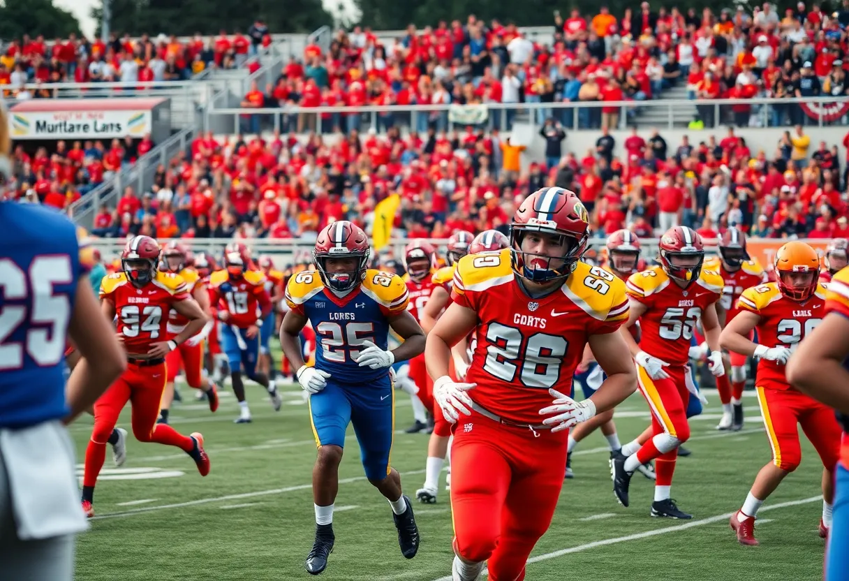 UCF Knights football team playing during a game