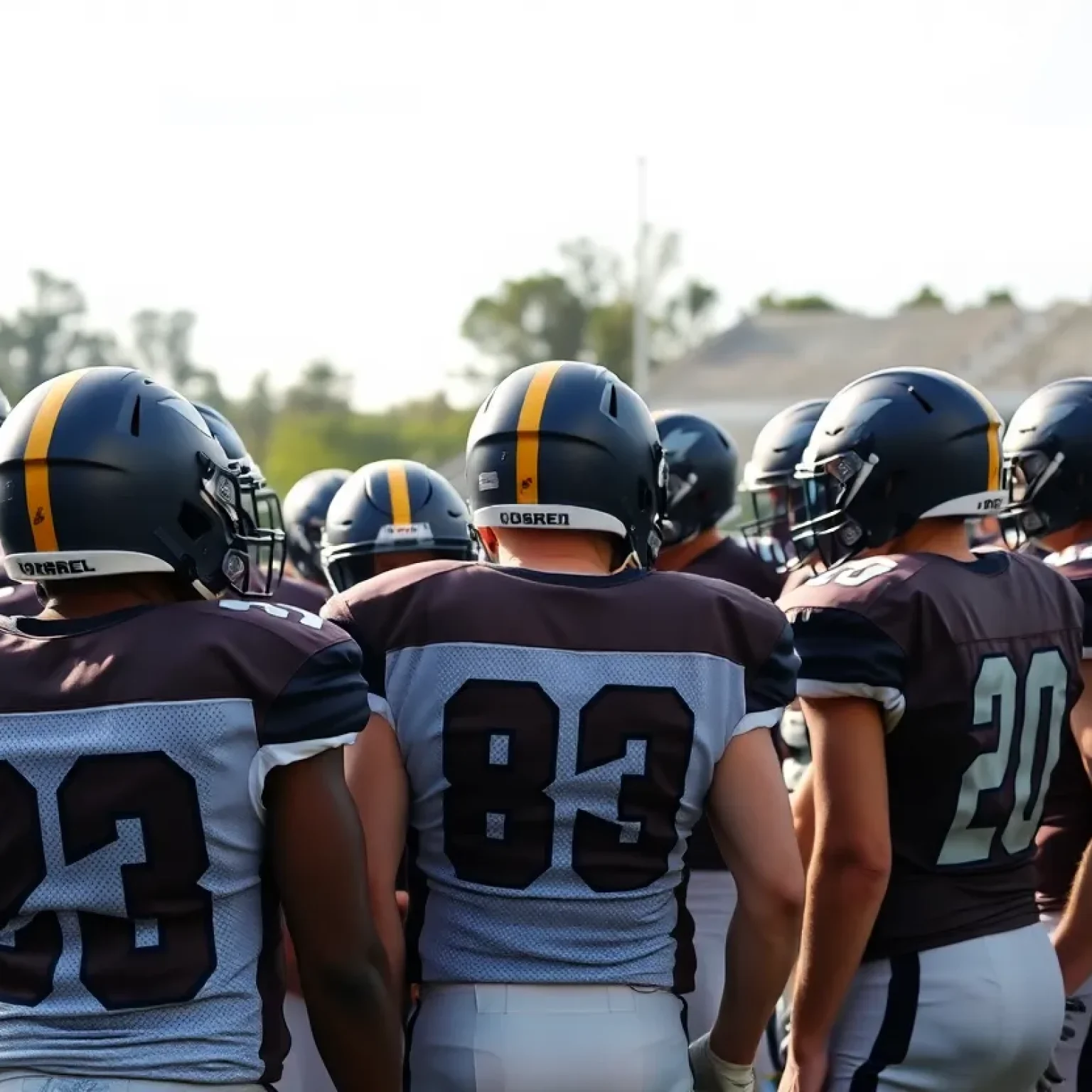 UCF Knights football team huddle during a game