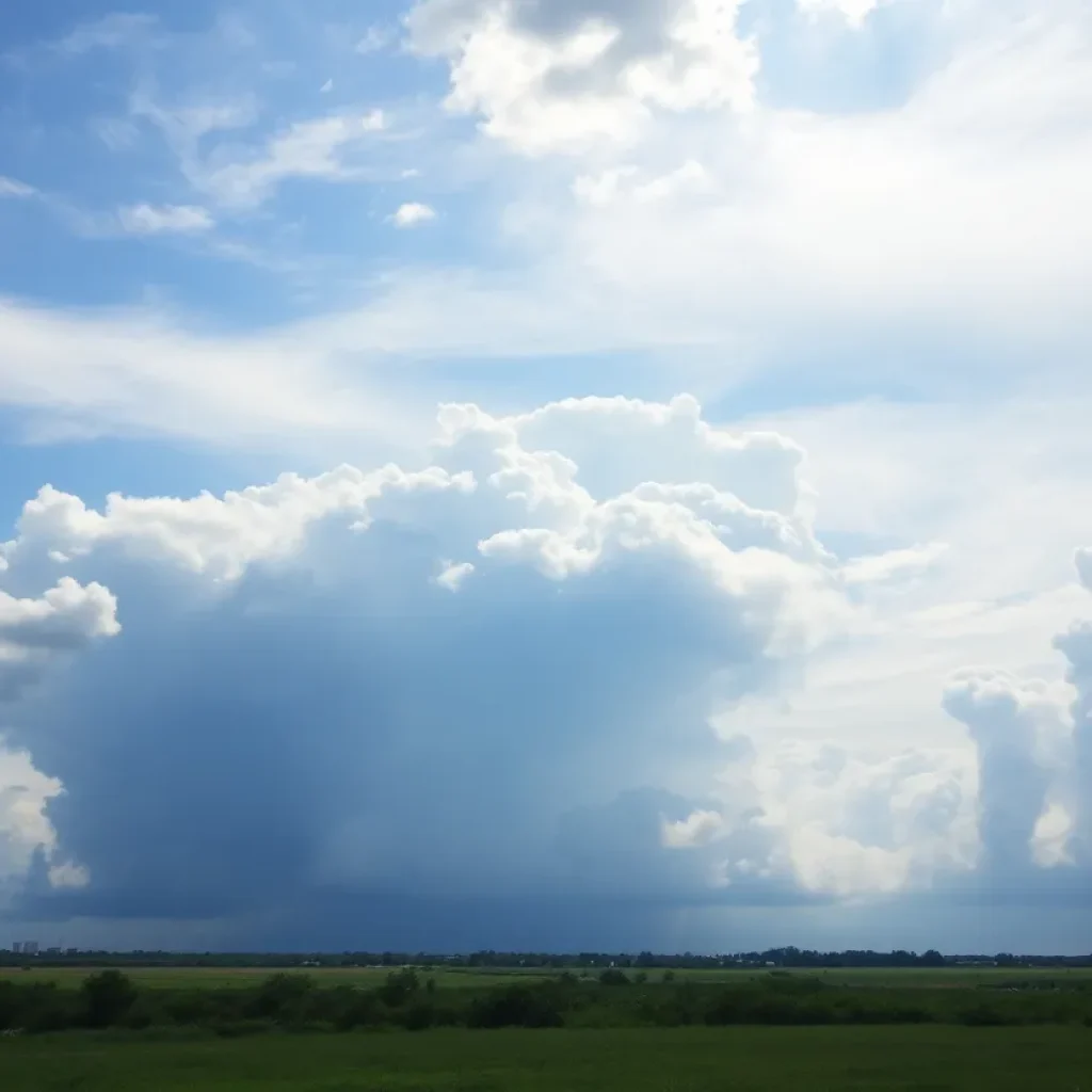 Heatwave in Central Florida with storm clouds on the horizon