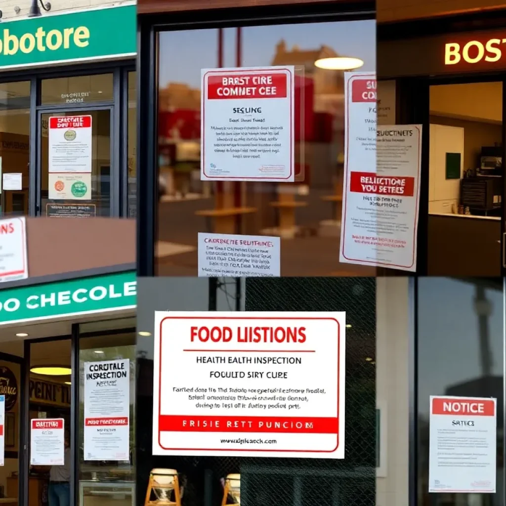 Storefronts of closed restaurants in Central Florida due to health violations
