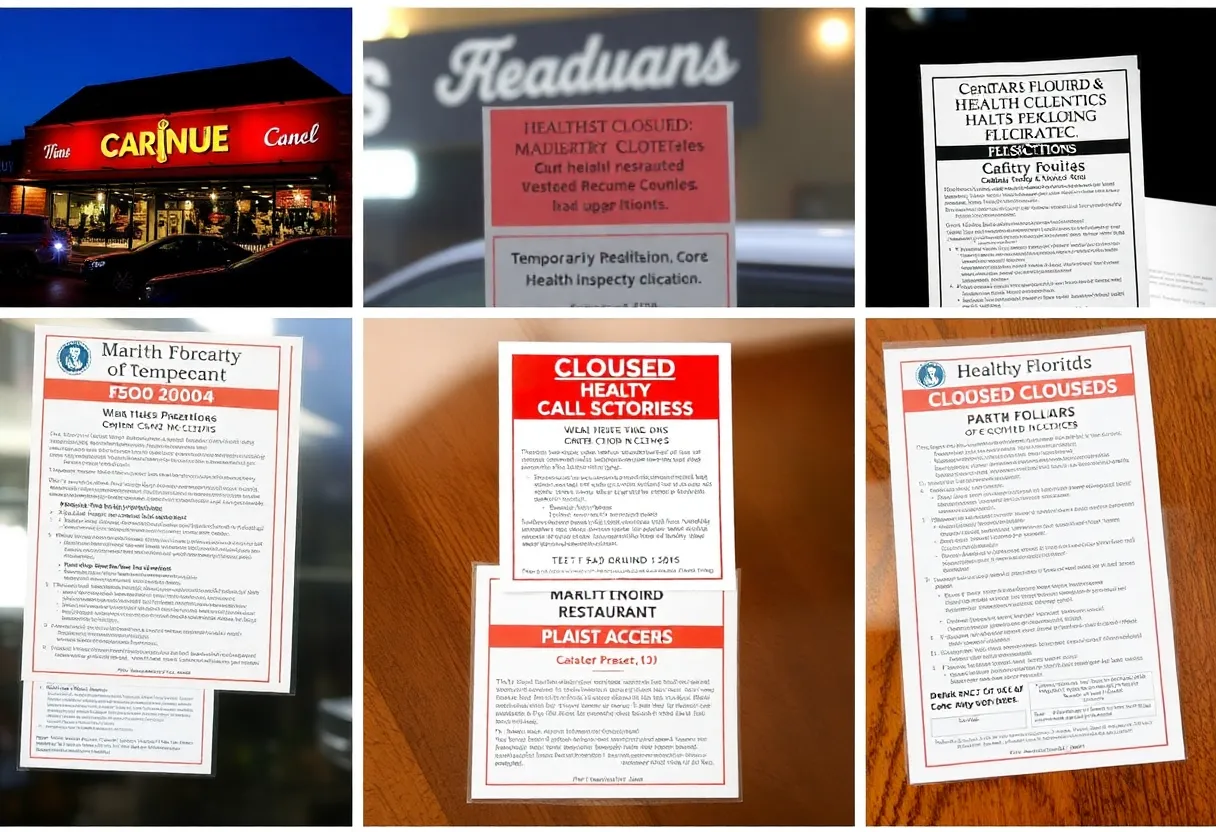 Health inspection notices at Central Florida restaurants