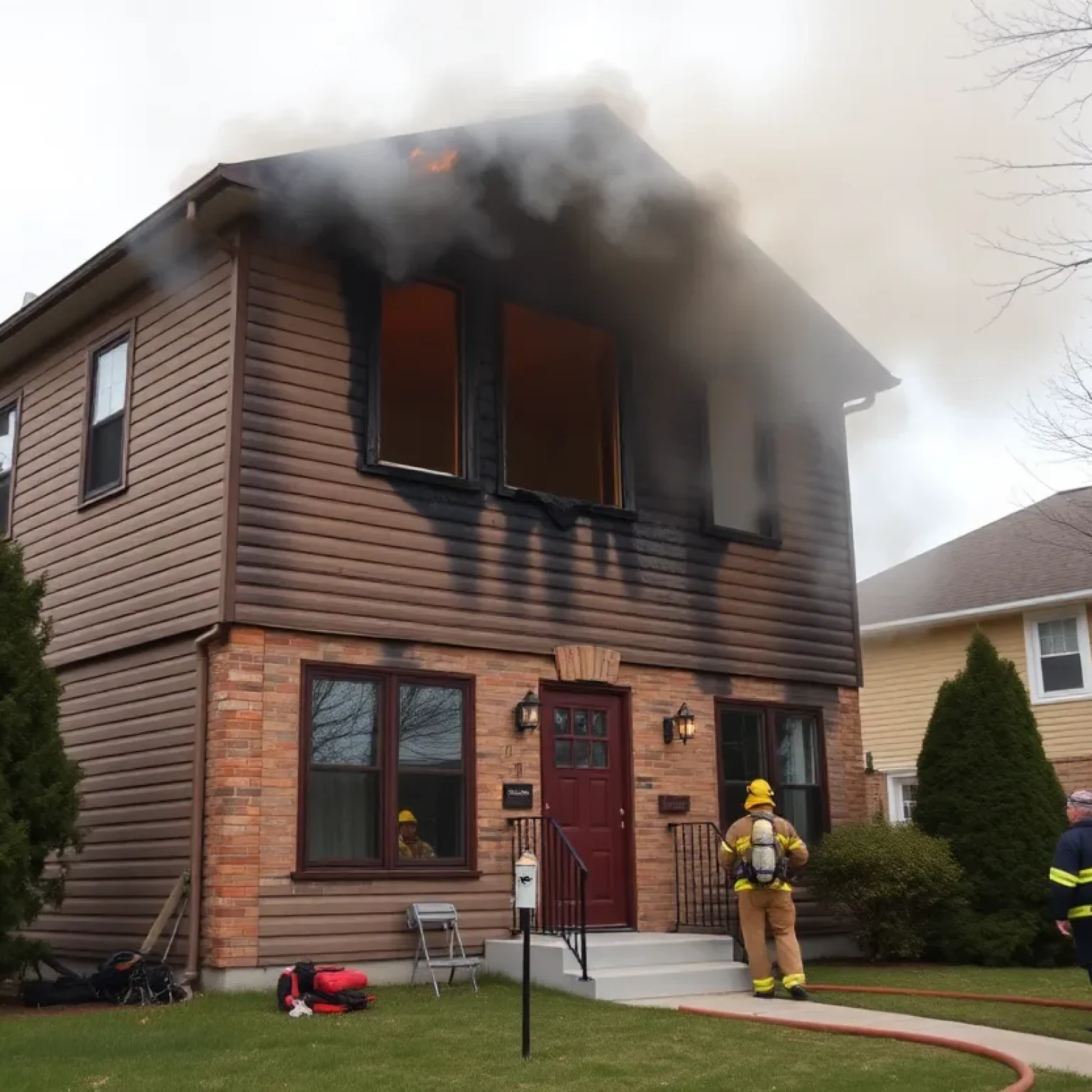 Fire damage to a home in Altamonte Springs