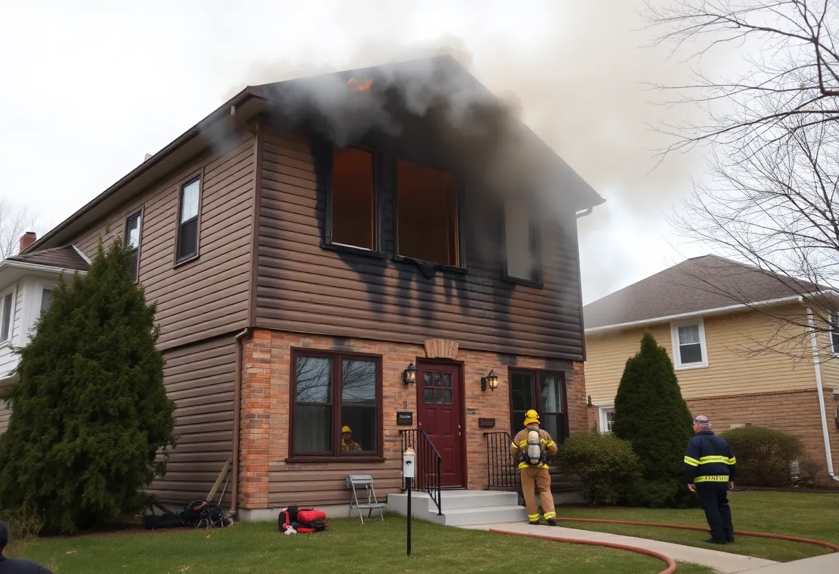 Fire damage to a home in Altamonte Springs