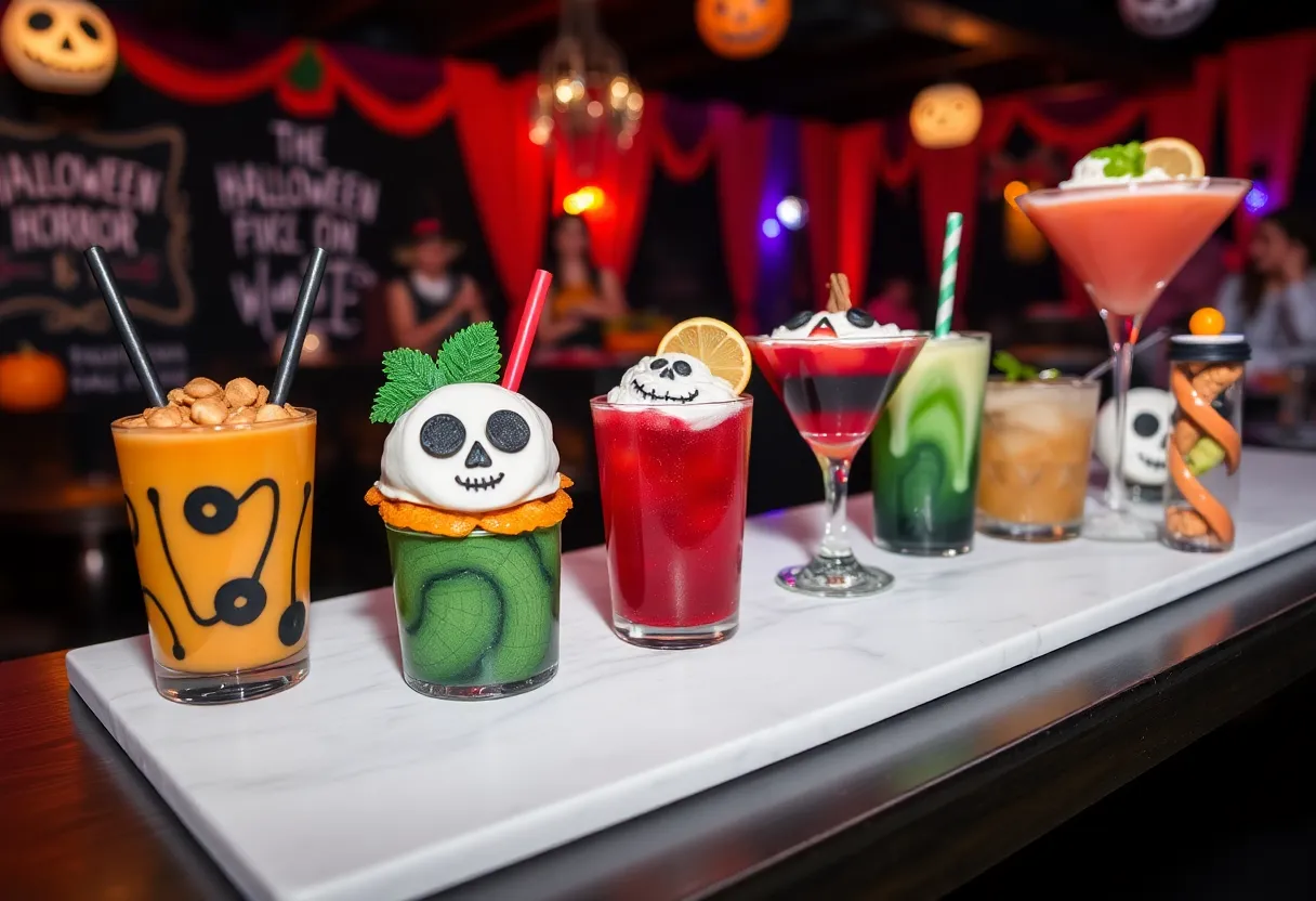Themed food and drink offerings at Halloween Horror Nights