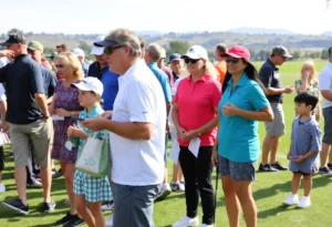 Participants enjoying HEAD Golf community event at King Valley Golf Club.